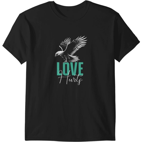 Love Hurts Eagles Fan Vintage T-Shirts-image