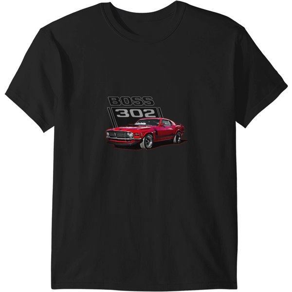 Boss 302 Mustang '70 Red T-Shirts-image