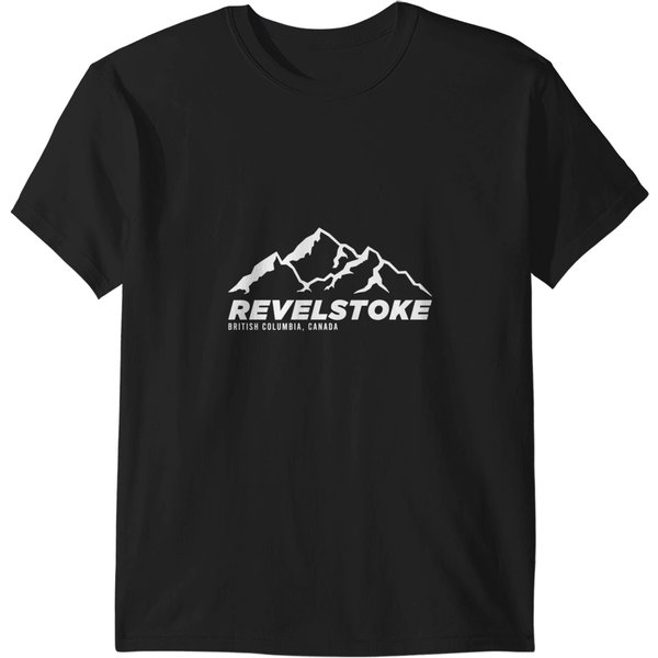 Skis Revelstoke B.C Canada Skiing And Mountain Biking Paradise T-Shirts-image