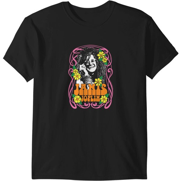 Janis Joplinss Flowers T-Shirts-image