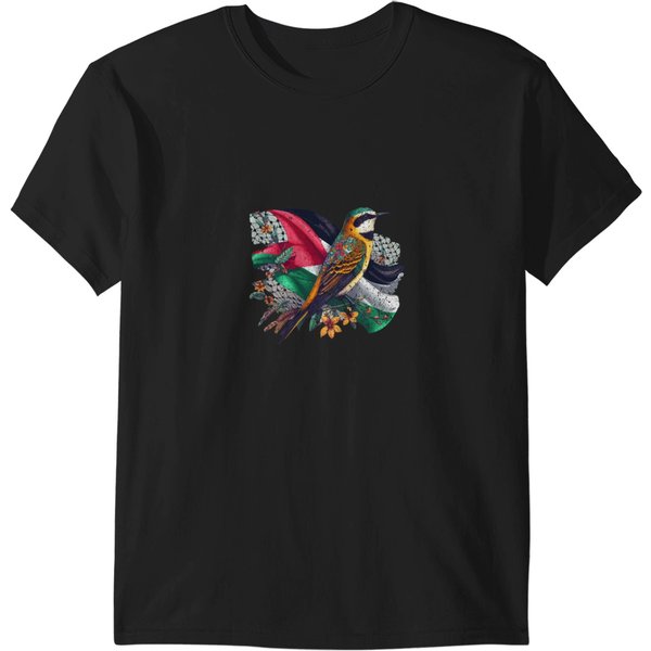 Palestine Sunbird - Stained Glass T-Shirts-image