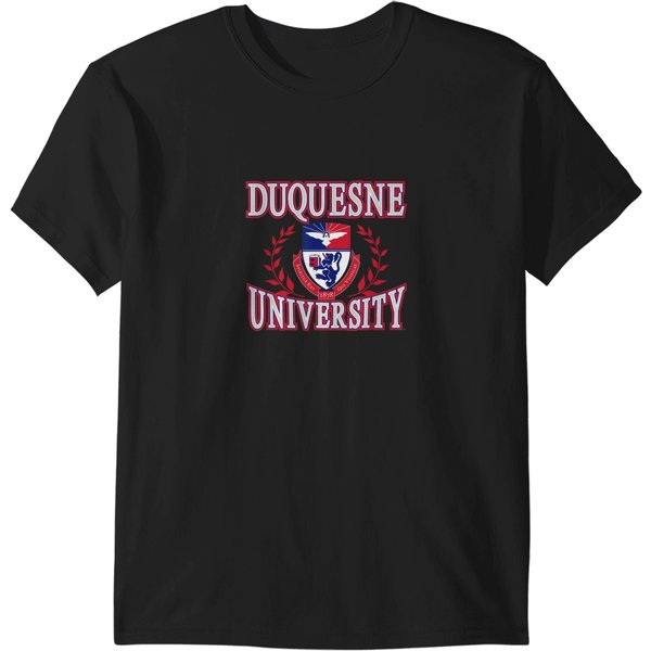 Duquesne Dukes Laurels Navy Officially Licensed T-Shirts-image