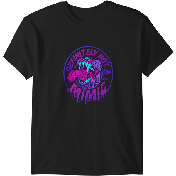 Dungeons Dragons Definitely Not A Mimic Iconic Logo Tank Top T-Shirts-image