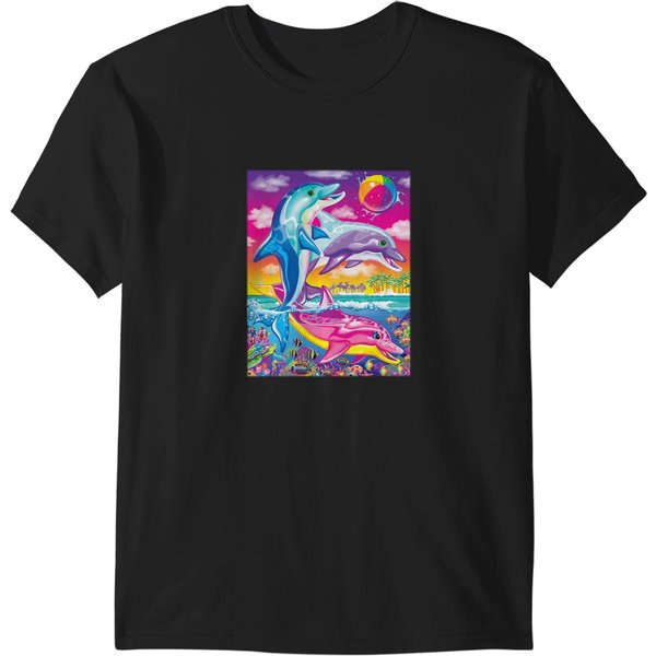 Lisa Frank Dolphin, 90S Lisa Frank Gift For Fan For Men And Women T-Shirts-image