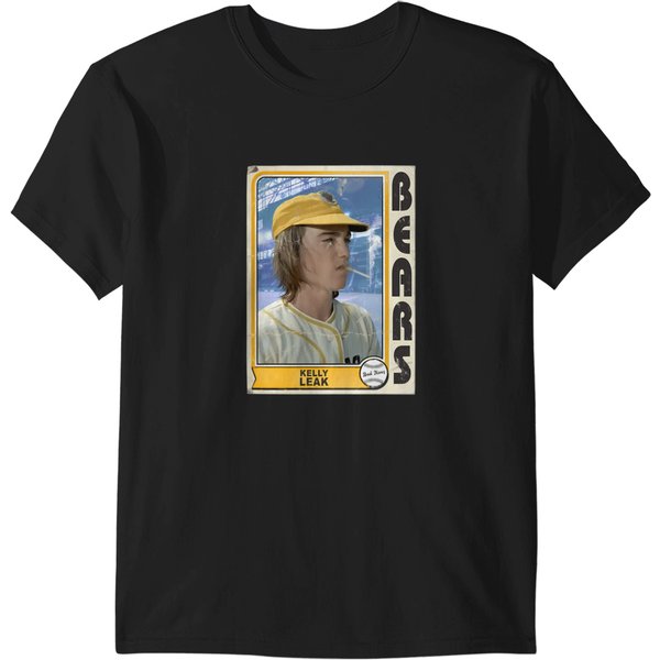 Kelly Leak Vintage Bad News Bears Baseball Card T-Shirts-image