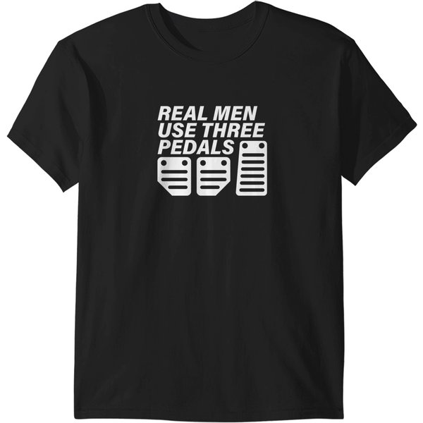 Real Men Use Three Pedals T-Shirts-image