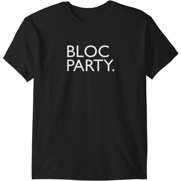 Bloc-Party-Band-Logo-White--T-Shirt T-Shirt T-Shirts-image