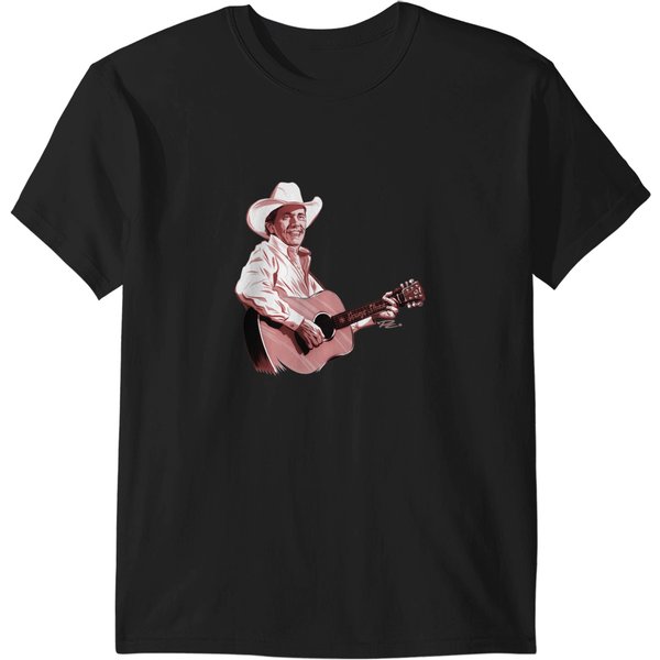 George Strait - An Illustration By Paul Cemmick T-Shirts-image