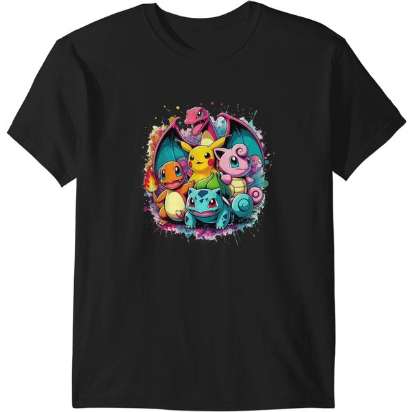 PokèMon Merchandise T-Shirt - Sizes S To 5Xl-image
