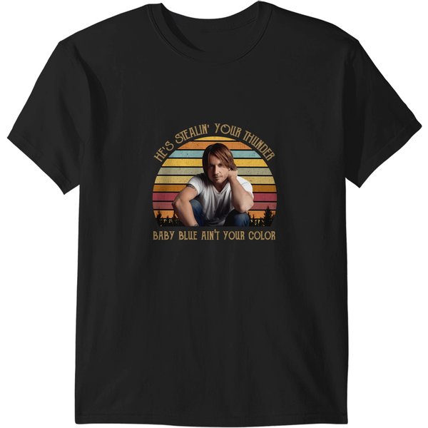 He's Stealin' Your Thunder Baby Blue Ain't Your Color T-Shirts-image