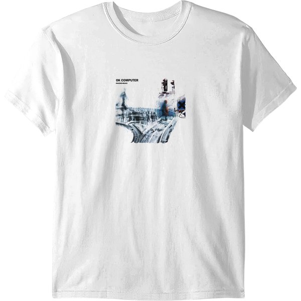 Radiohead Ok Computer T Shirts 1997 Nigel Godrich, Colin Greenwood, Thom Yorke-image