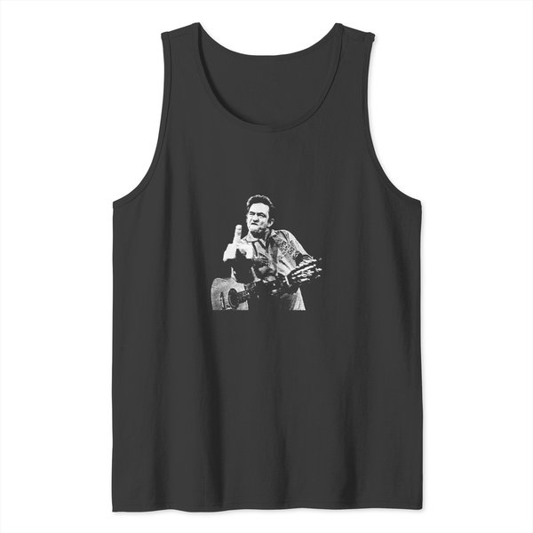 Johnny Cash Tank Tops-image