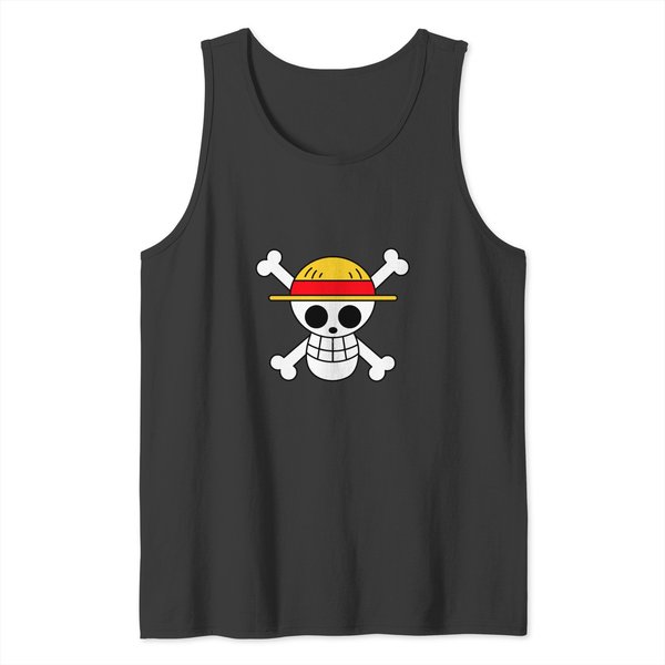 Straw Pirates Flag Tank Tops-image