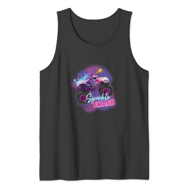 Sparkle Smash Monster Truck Shirt, Unicorn Monster Truck Shirt Tank Tops-image
