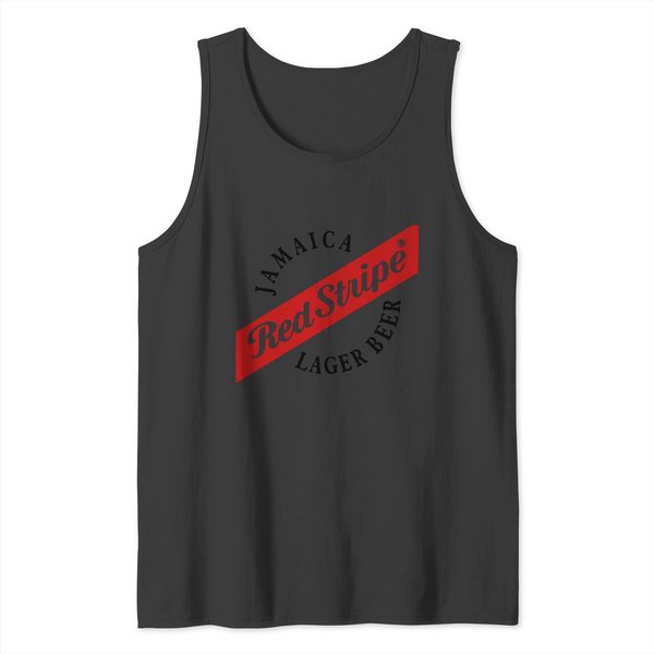 Jamaica Red Stripe Lager Beer Tank Tops-image