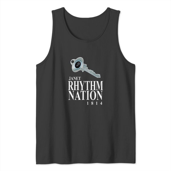 Rhythm Nation 1814 - Key Earring - (Janet Jackson) (1) Tank Tops-image
