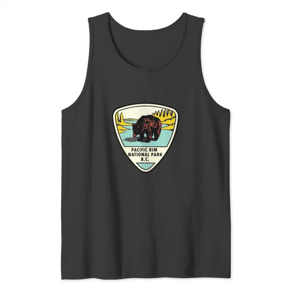 Pacific Rim National Park Bc Canada Vintage Travel Decal Sticker Tank Tops-image