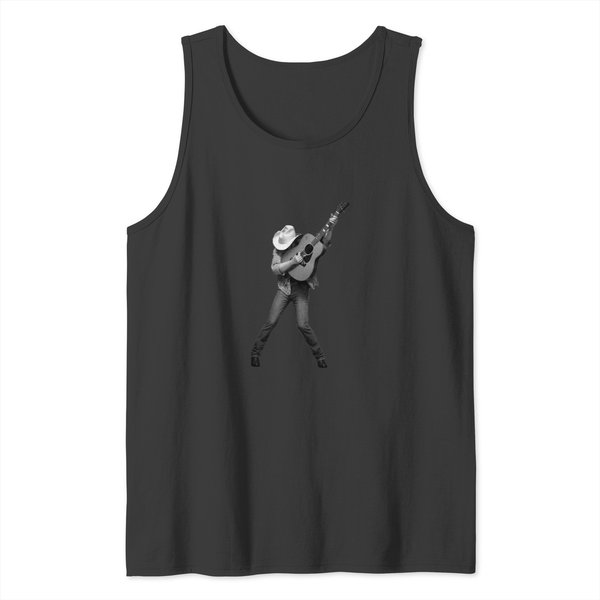 Dwight Yoakam Playing Guitar Tank Tops-image