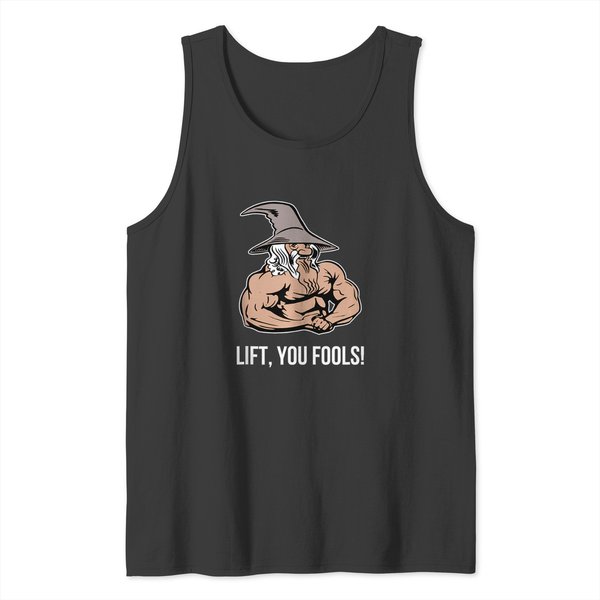 Lift You Fools Gym Fitness Tank Tops-image