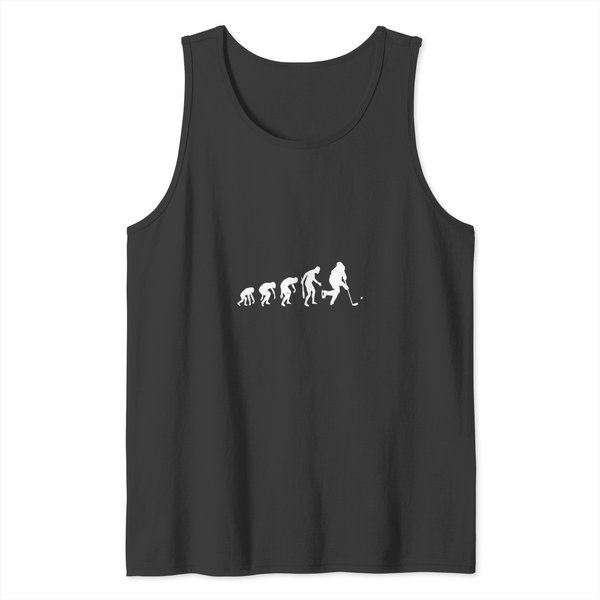 Hockey Evolotion. Hockey, Funny Hockey, Ice Hockey Tank Tops-image