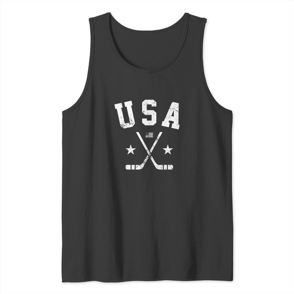 Usa Ice Hockey Tank Tops-image