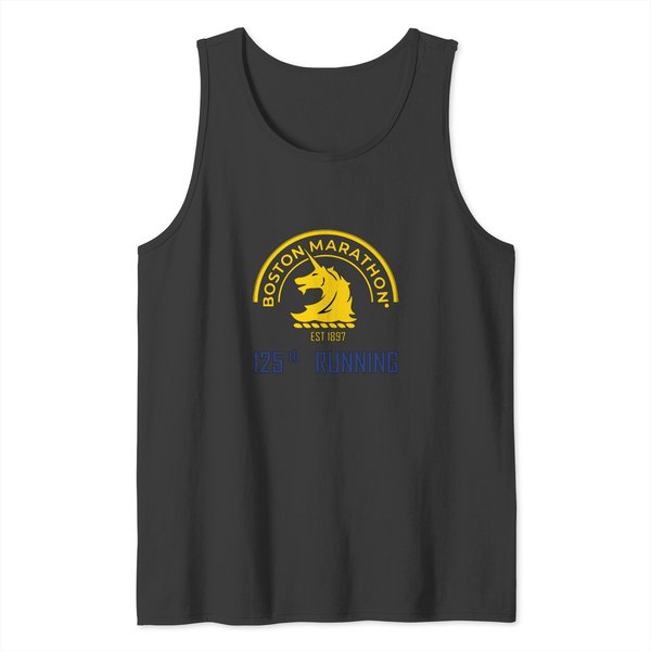 Boston Marathon 125Th Running Classic Tank Tops-image
