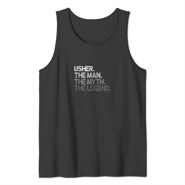 Usher Gift The Man Myth Legend Tank Tops-image