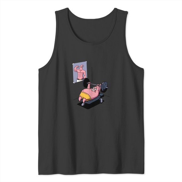 Majin Buu Vs Patrick Funny Motivational Gym 1 Tank Tops-image