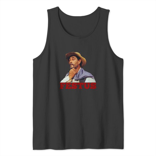 Festus - Gunsmoke - 50S Tv Western Tank Tops-image