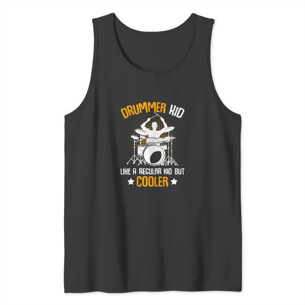 Drums Drummer Kid Drumming Percussionist Drums Kids Boys Drums Tank Tops-image