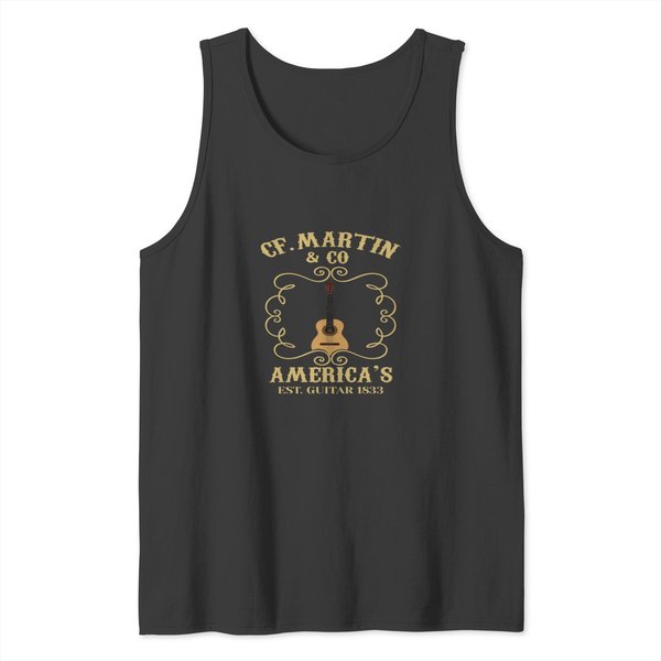 Martin Dual Guitars Vintage Birthday Tank Tops Gift-image