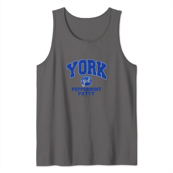 York Peppermint Patty Collegiate Logo T Tank Tops-image