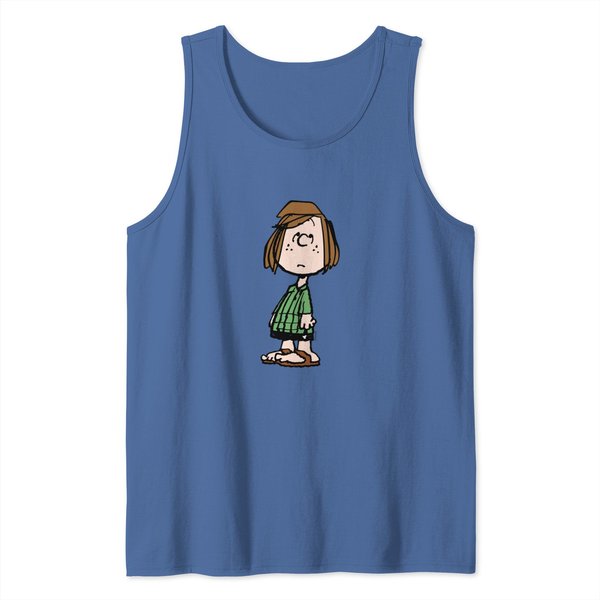 Peppermint Patty Rolling Eyes Sweat Tank Tops-image