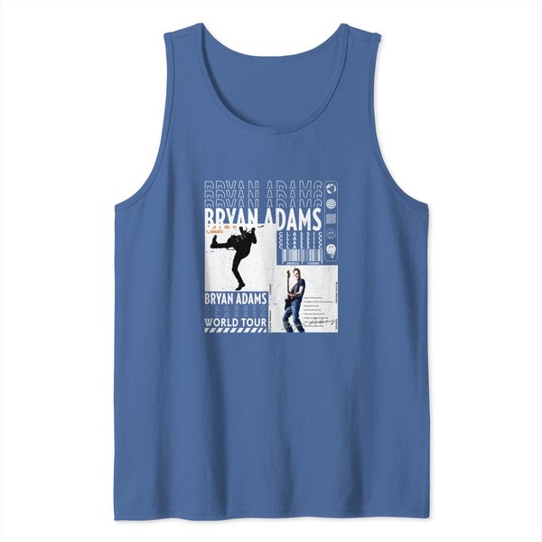 Bryan Adams Music Tank Tops, Vintage Bryan Adams So Happy It Hurts Tour 2023 Tank Tops-image
