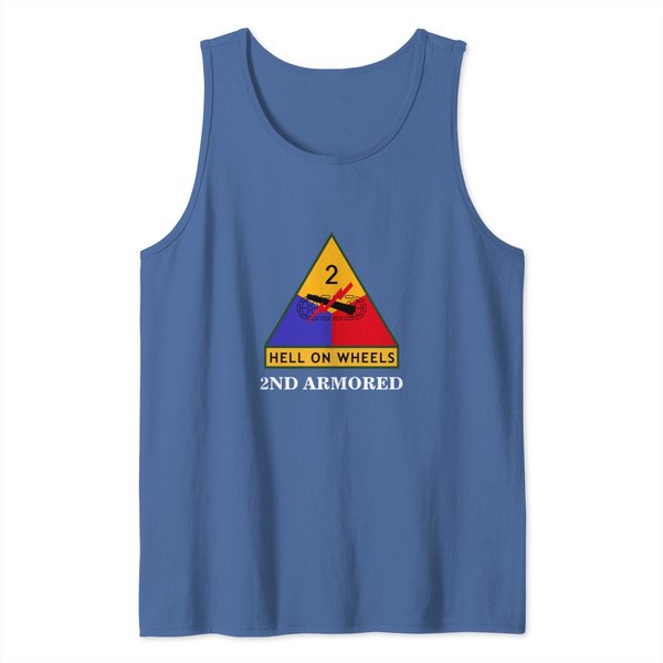 2Nd Armored Division "Hell On Wheels" Fury Tank Tops-image