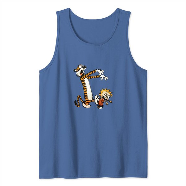 Calvin And Hobbes Halloween Zombie Tank Tops-image