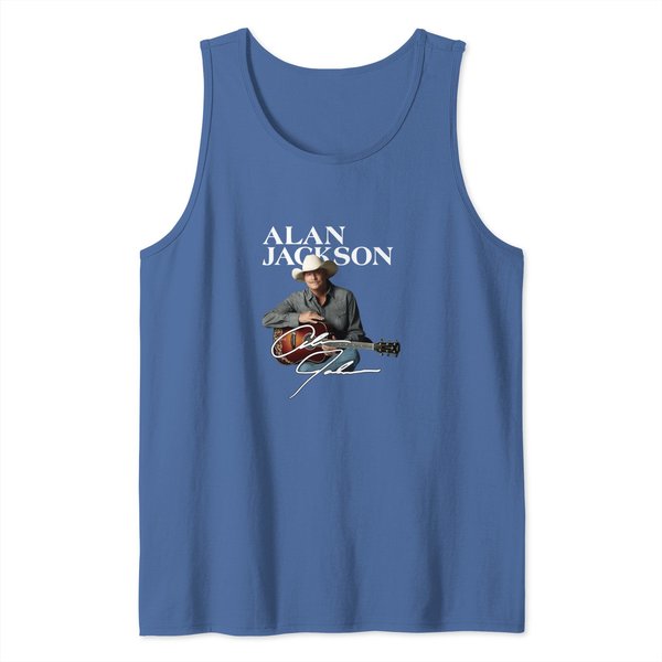 Alan Jackson Signature Tank Tops, Gift For Fans-image