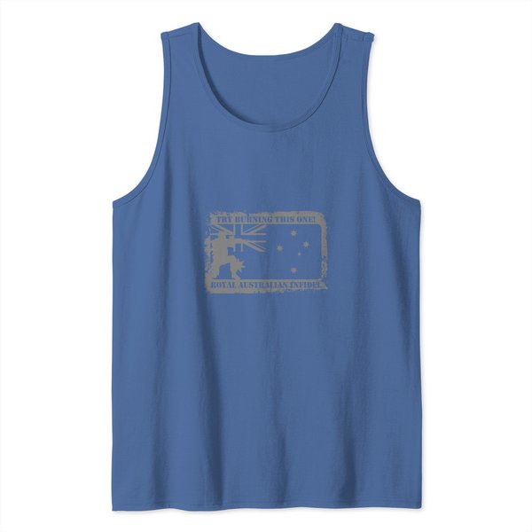 Try Burning This One Royal Australian Infidel Vete Tank Tops-image