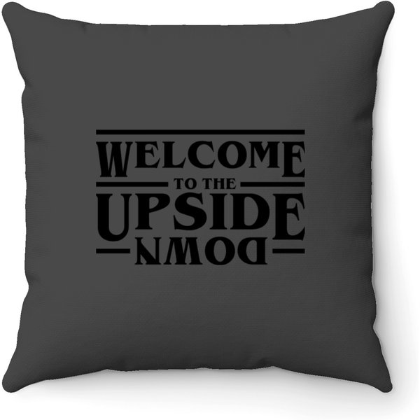 Stranger Thing, Welcome To The Upside Down Throw Pillows-image