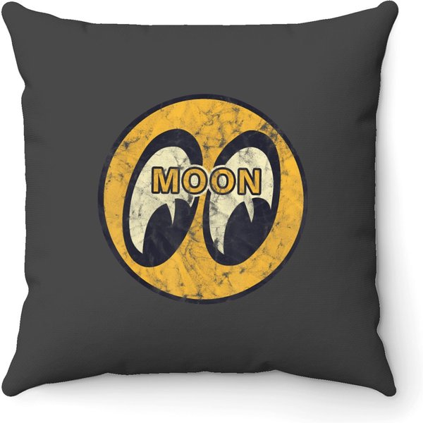 Moon Eyes Funny Icon Graphic Throw Pillows-image