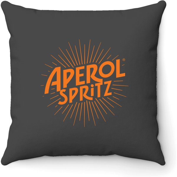Aperol Spritz Logo Throw Pillows