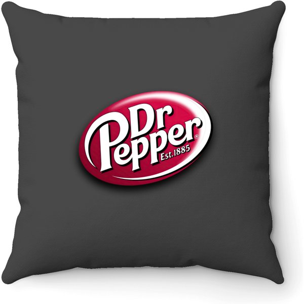 Dr Pepper Logo Throw Pillows