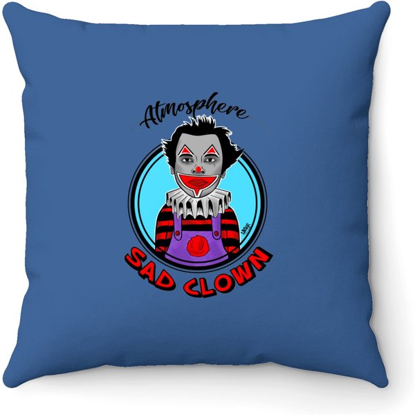 Sad Clown - Atmosphere - Throw Pillows-image