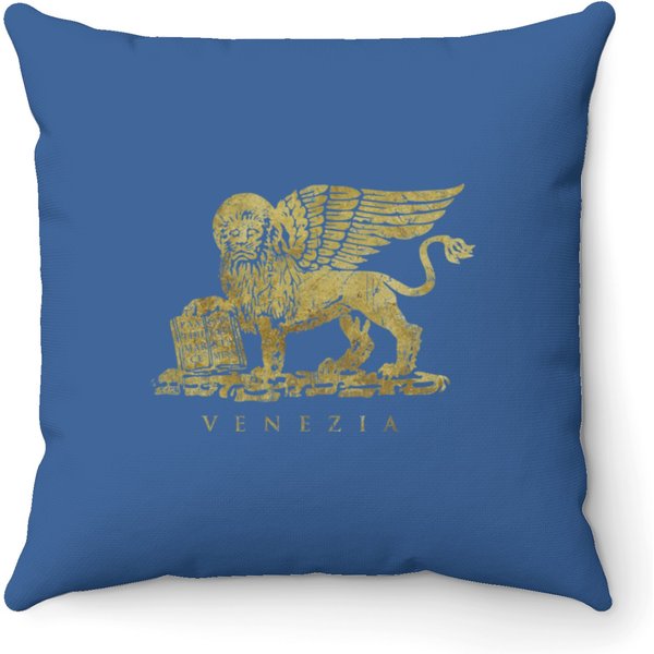 Leone Di San Marco Of Venezia - Vintage Gold - Venice - Throw Pillows-image