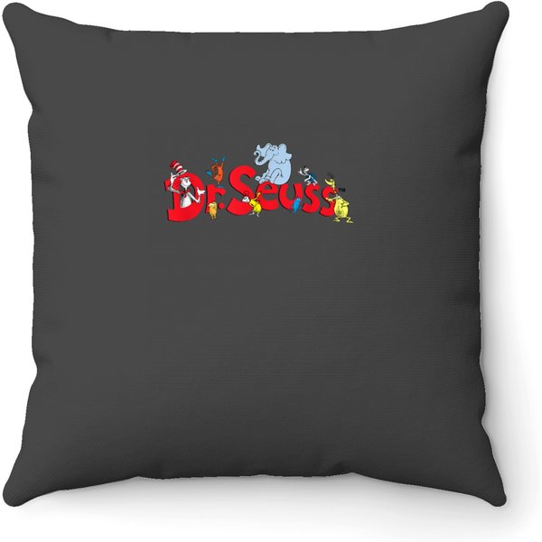 Dr Seuss Family Throw Pillows-image