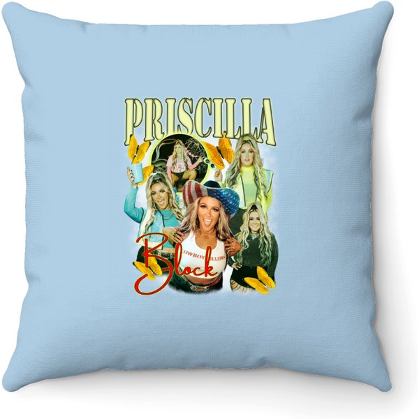 Vintage Priscilla Block 90S Throw Pillows-image