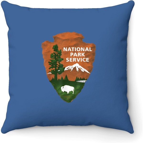 National Funny Park Service Throw Pillows-image