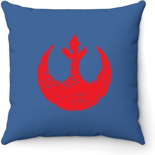 Distressed Rebel Alliance Symbol Throw Pillows-image