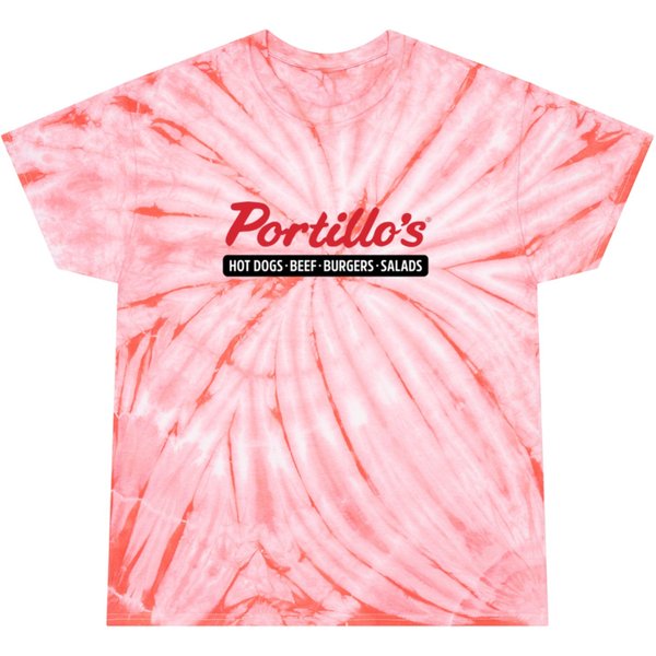 Portillos Hot Dogs Restaurant Chain Tie Dye T-Shirts-image