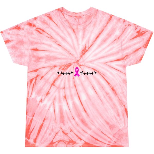 Double Mastectomy Scar Breast Cancer Survivor Tie Dye T-Shirts-image